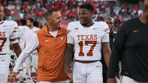 Steve Sarkisian and Savion Red